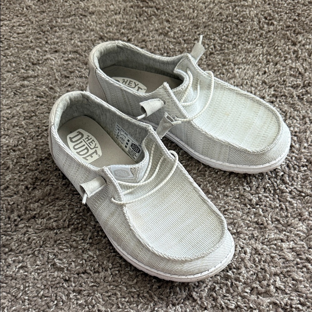 Hey Dude Light Gray Slip-On Shoes